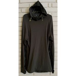 BMW Active Men's/Women's Long Riding Hoodie Olive Green Size XL‎